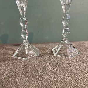 Elegant Crystal Candle Holders